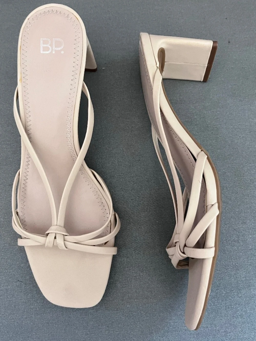 BP Karsyn Women's  Strappy Slide Sandals Beige Size 8.5M